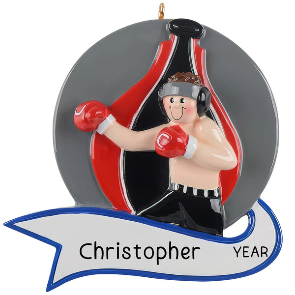 Boxing Guy Personalized Ornament