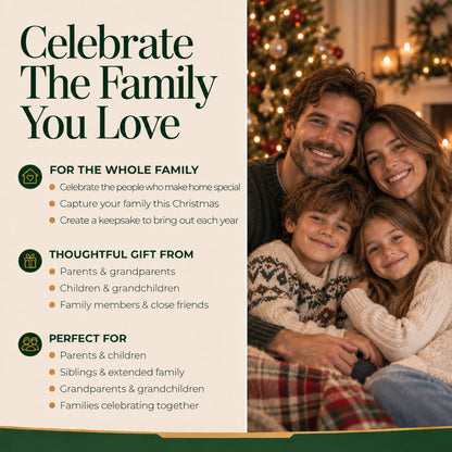 Personalized fire pit family of 4 Christmas ornament celebrating the whole family you love this Christmas