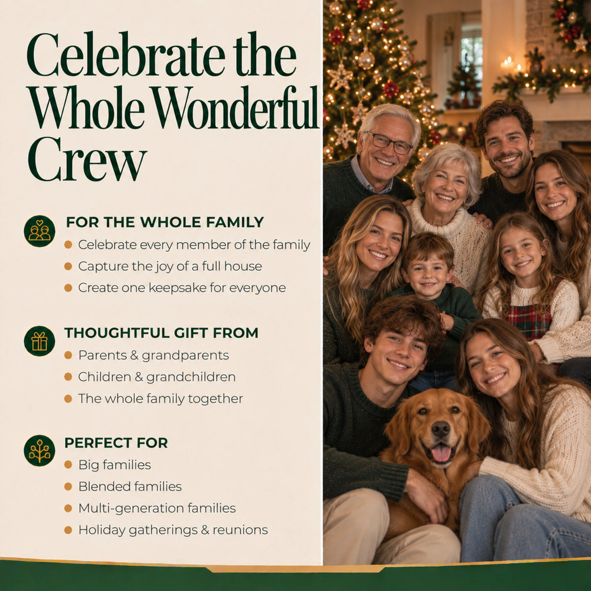 Celebrate the whole wonderful crew, fire pit family of 6 personalized christmas ornament family keepsake