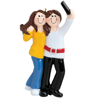 Selfie BFF Christmas Ornament