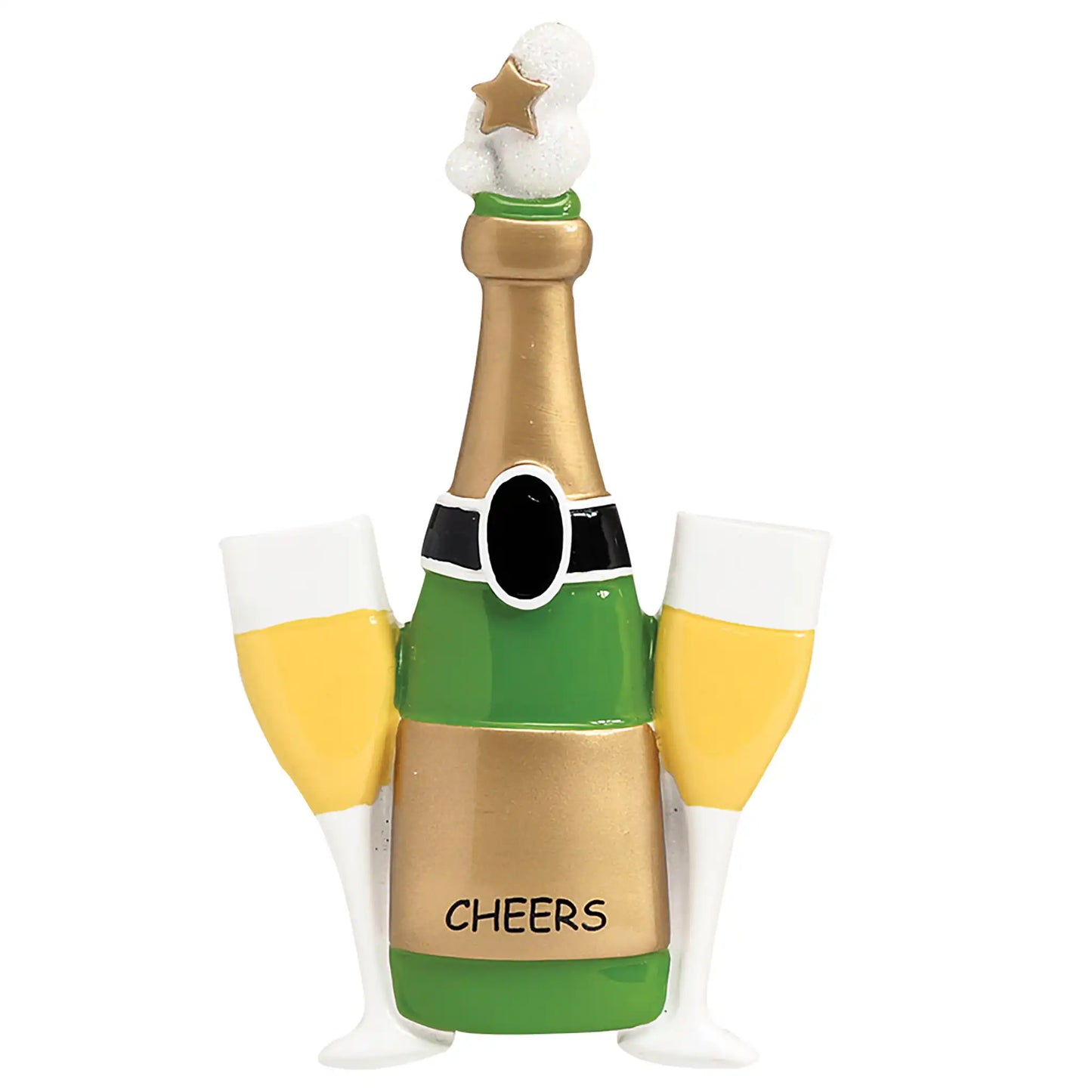 Cheers Champagne Christmas Ornament