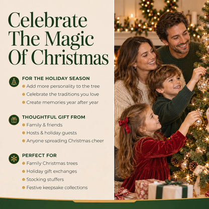 Celebrate the magic of Christmas with a personalized Waiting for Santa christmas ornament