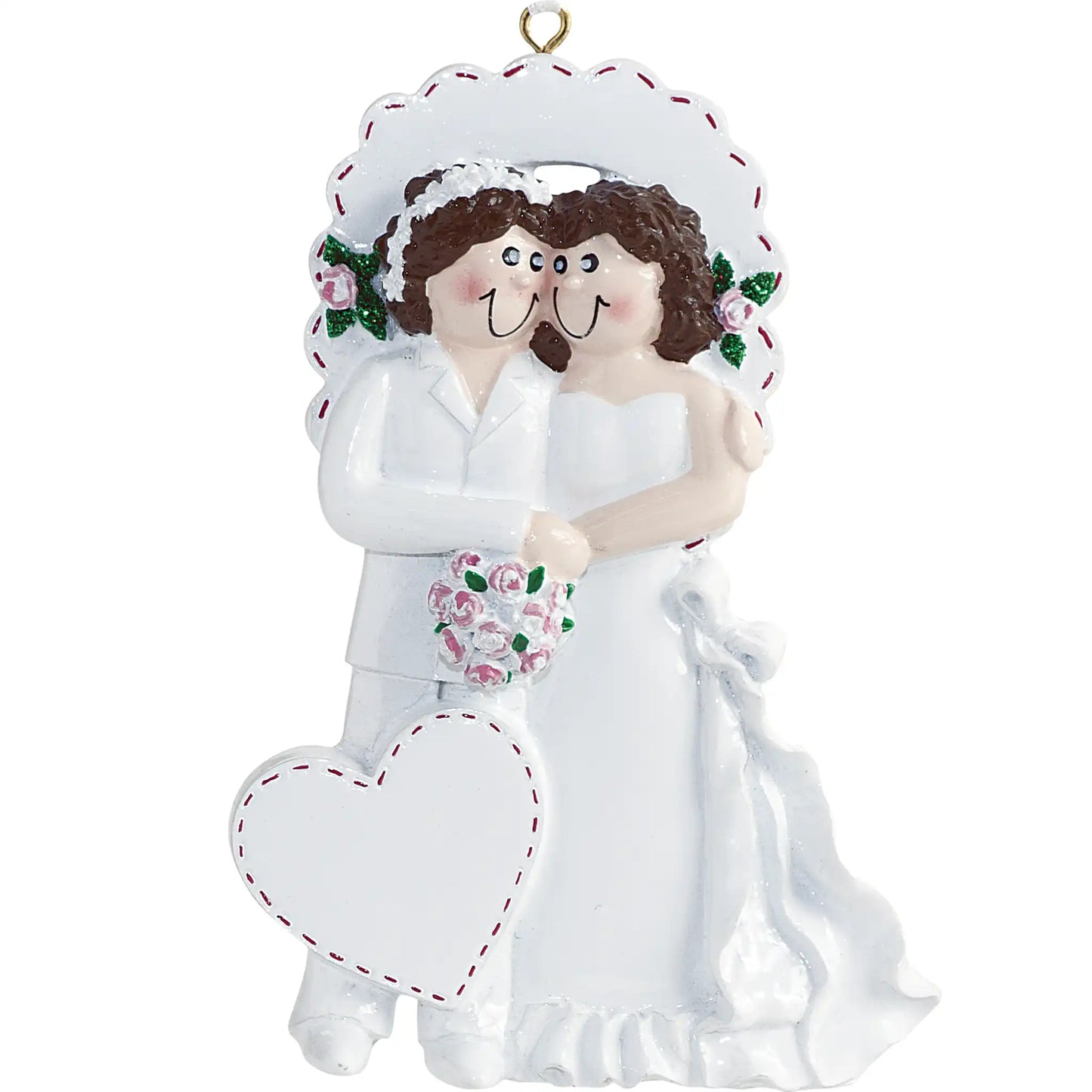 Lesbian Wedding Christmas Ornament