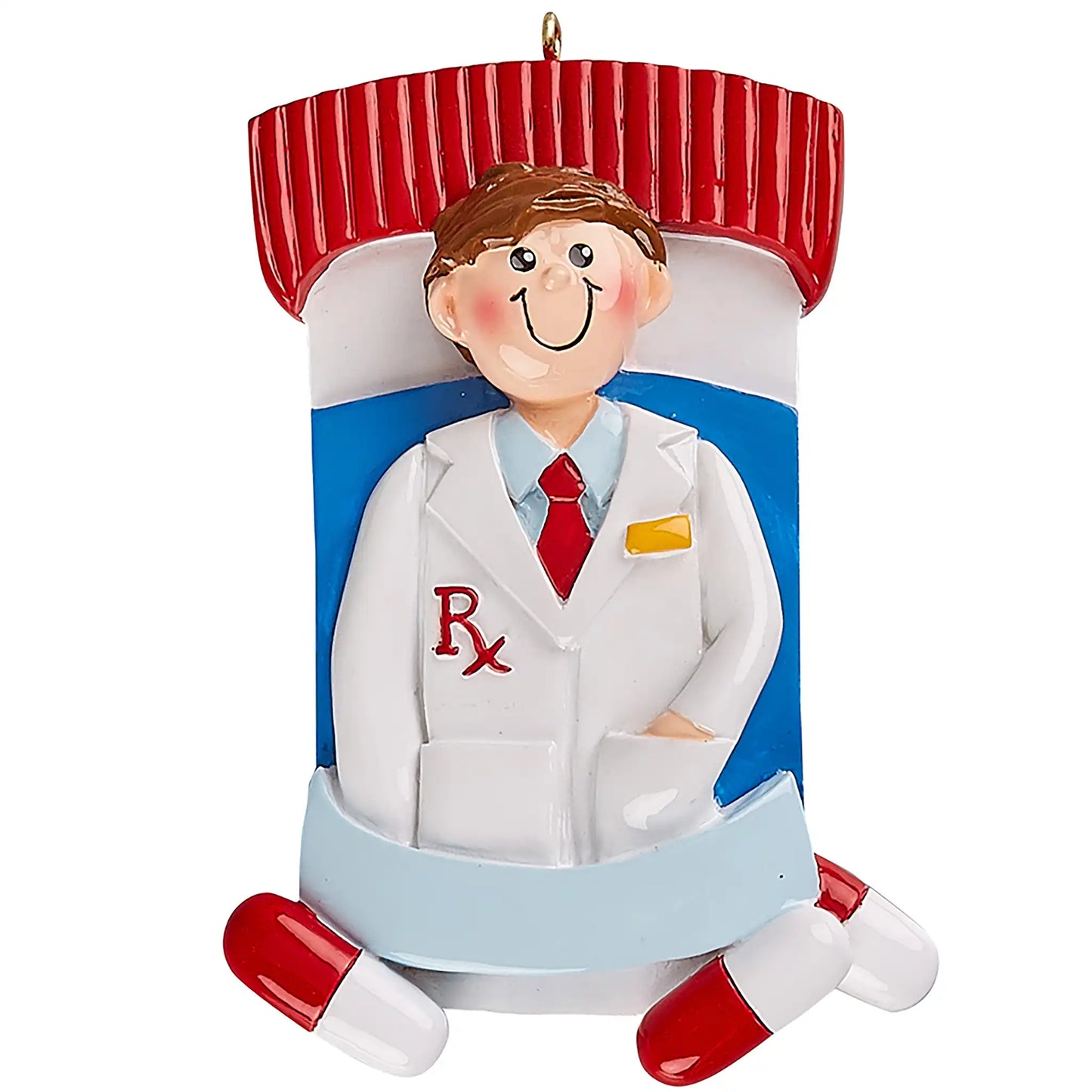 Pharmacist Guy Christmas Ornament