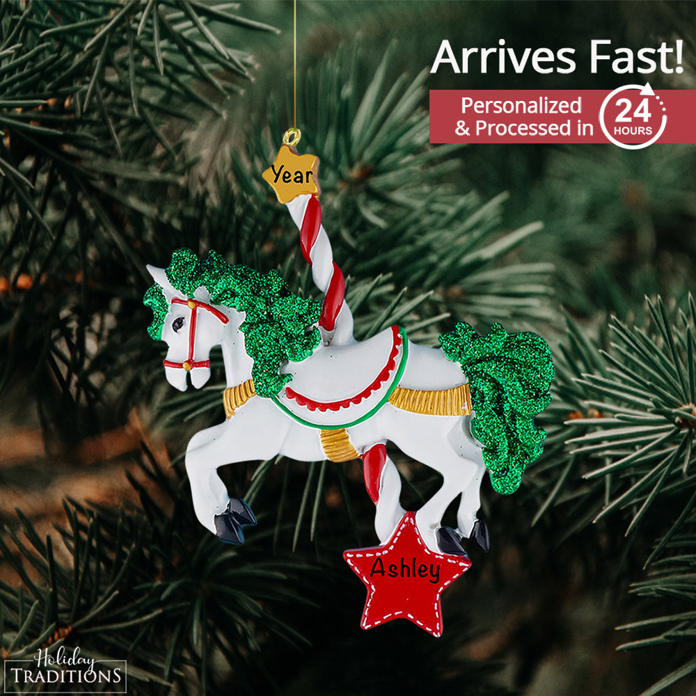 Carousel Horse Christmas Ornament