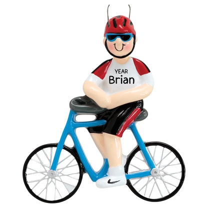 Cycling Christmas Ornament - Guy