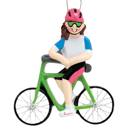 Bicycle Christmas Ornament - Girl