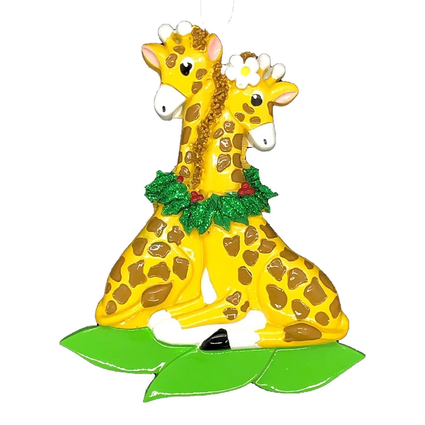 Giraffe Couple Personalized Ornament