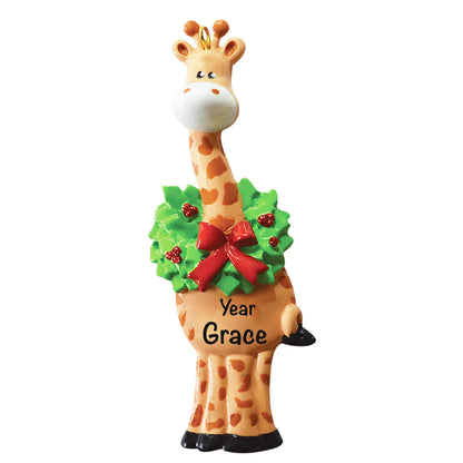 Christmas Giraffe Christmas Ornament