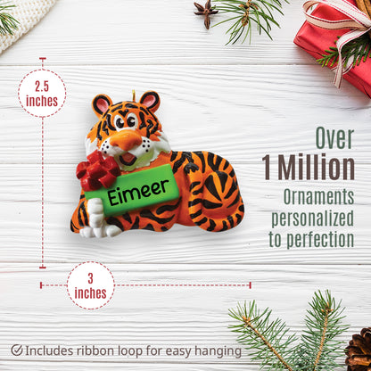 Christmas Tiger Christmas Ornament