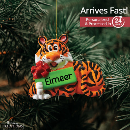 Christmas Tiger Christmas Ornament