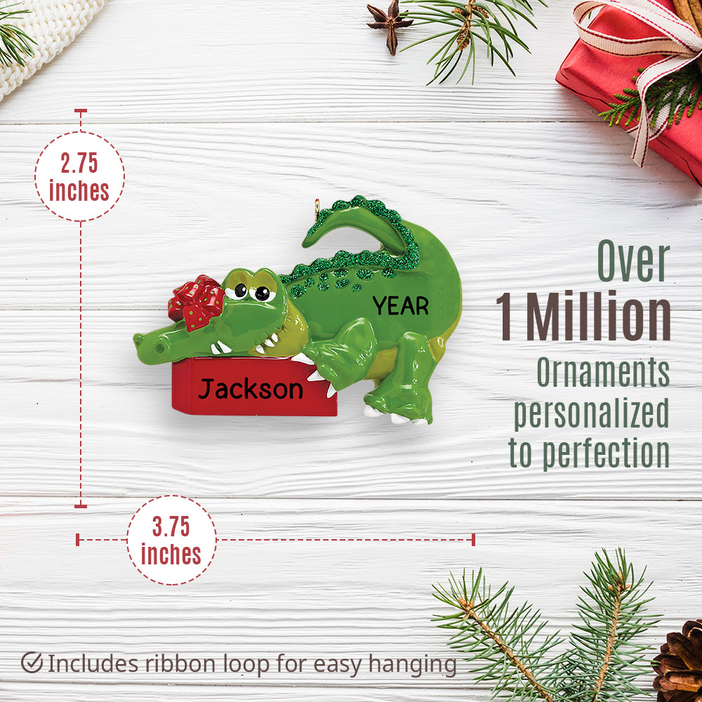 Alligator Christmas Ornament