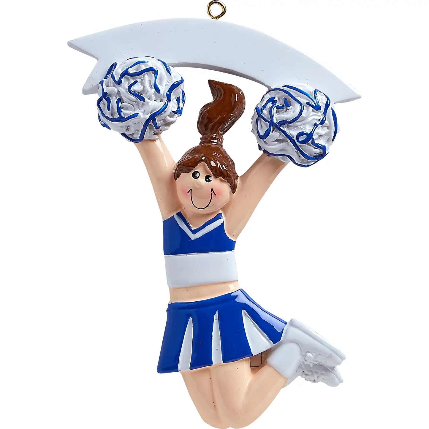 Cheerleader Blue Christmas Ornament