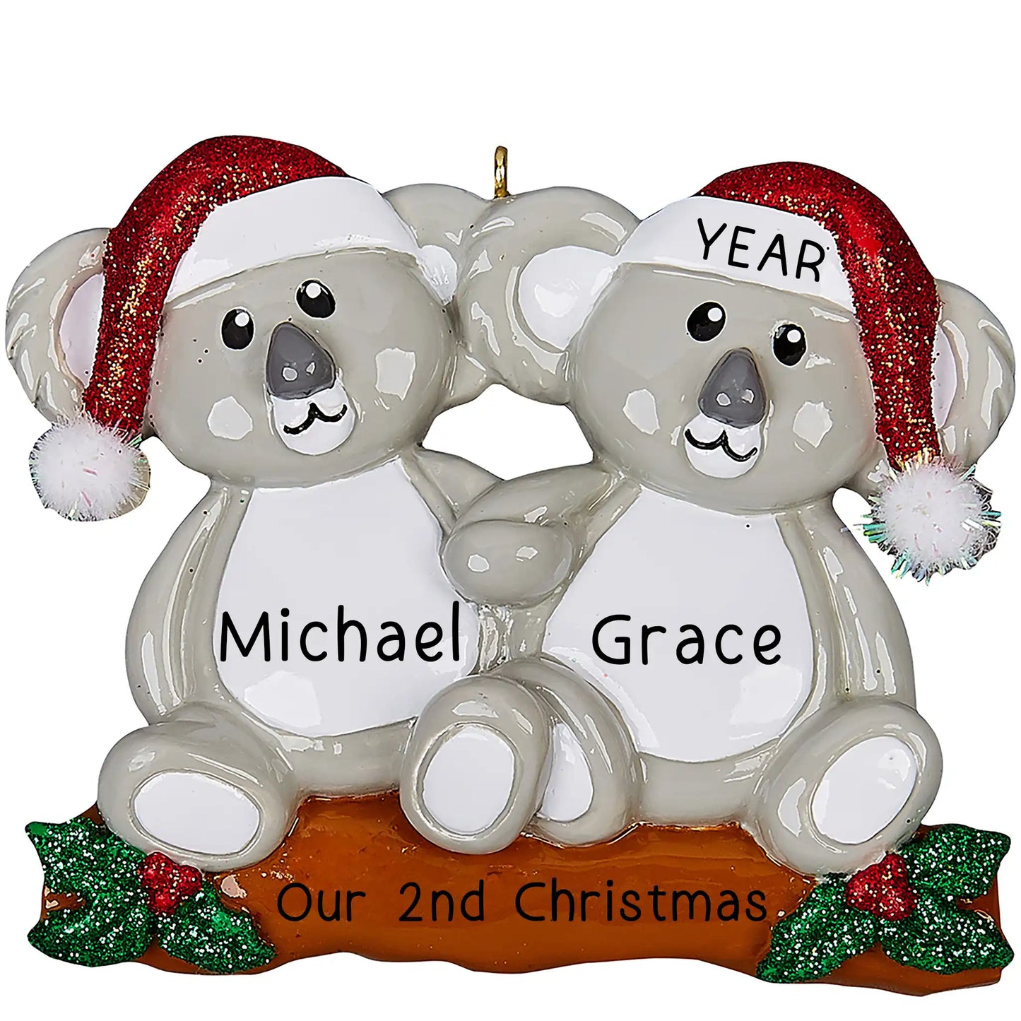 Koala Couple Christmas Ornament