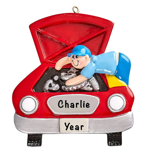 Mechanic Christmas Ornament