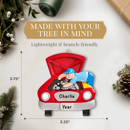 Mechanic Personalized Ornament