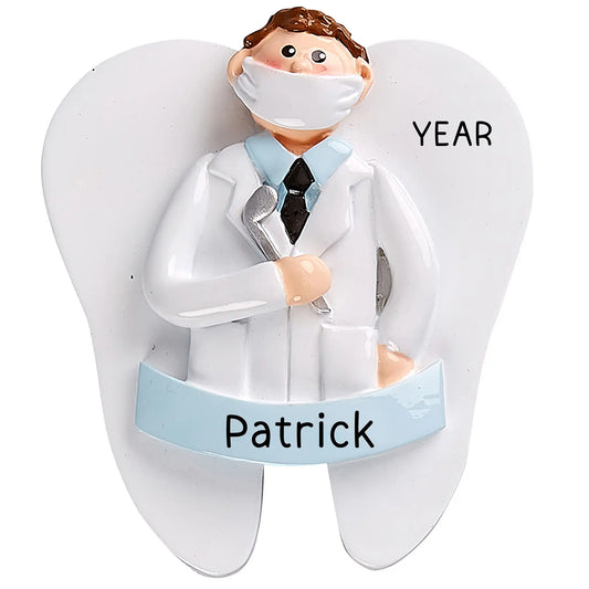 Dentist Christmas Ornament - Guy