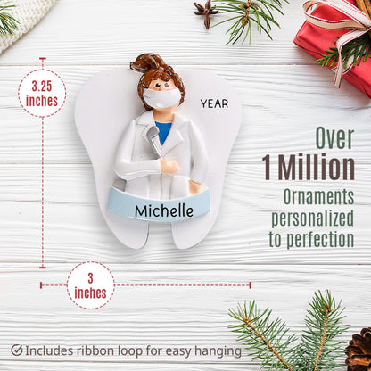 Dentist - Woman Christmas Ornament