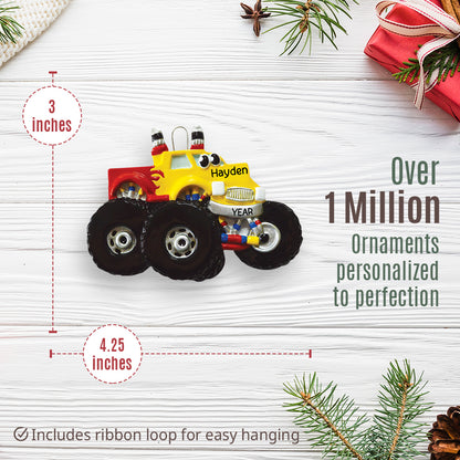 Monster Truck Toy Christmas Ornament