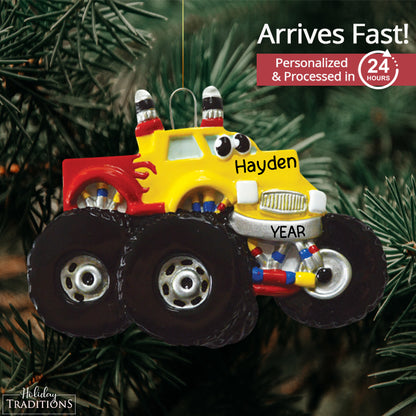 Monster Truck Toy Christmas Ornament