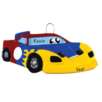 Race Car Toy Christmas Ornament