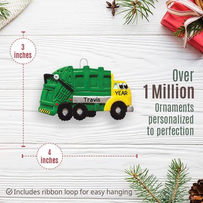 Garbage Truck Toy Christmas Ornament