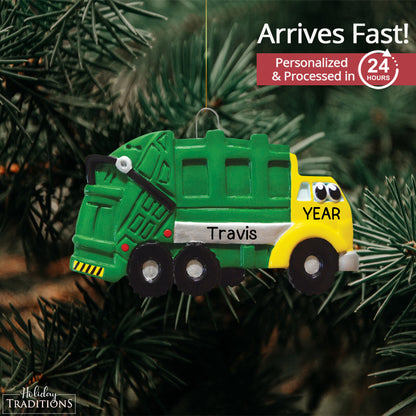 Garbage Truck Toy Christmas Ornament