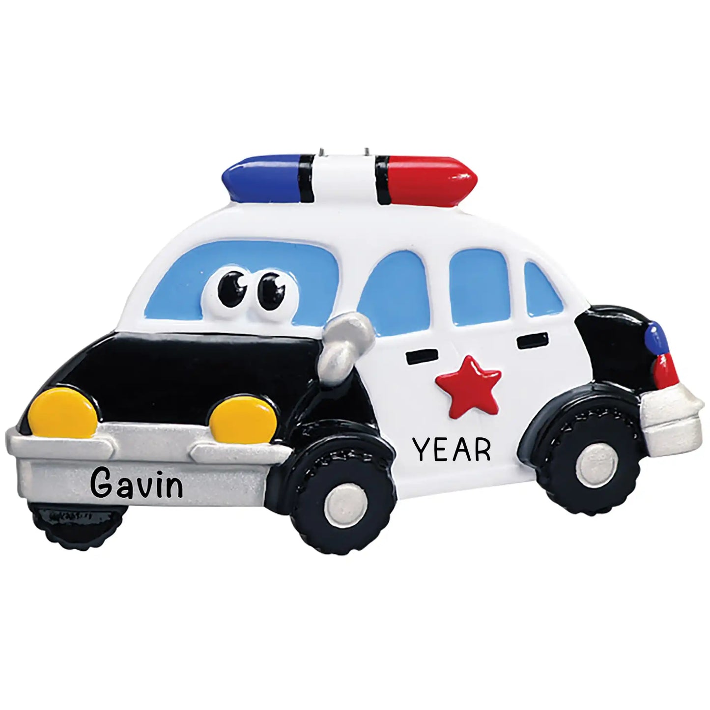 Police Car Toy Christmas Ornament