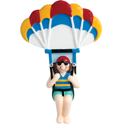 Parasailing Girl Christmas Ornament