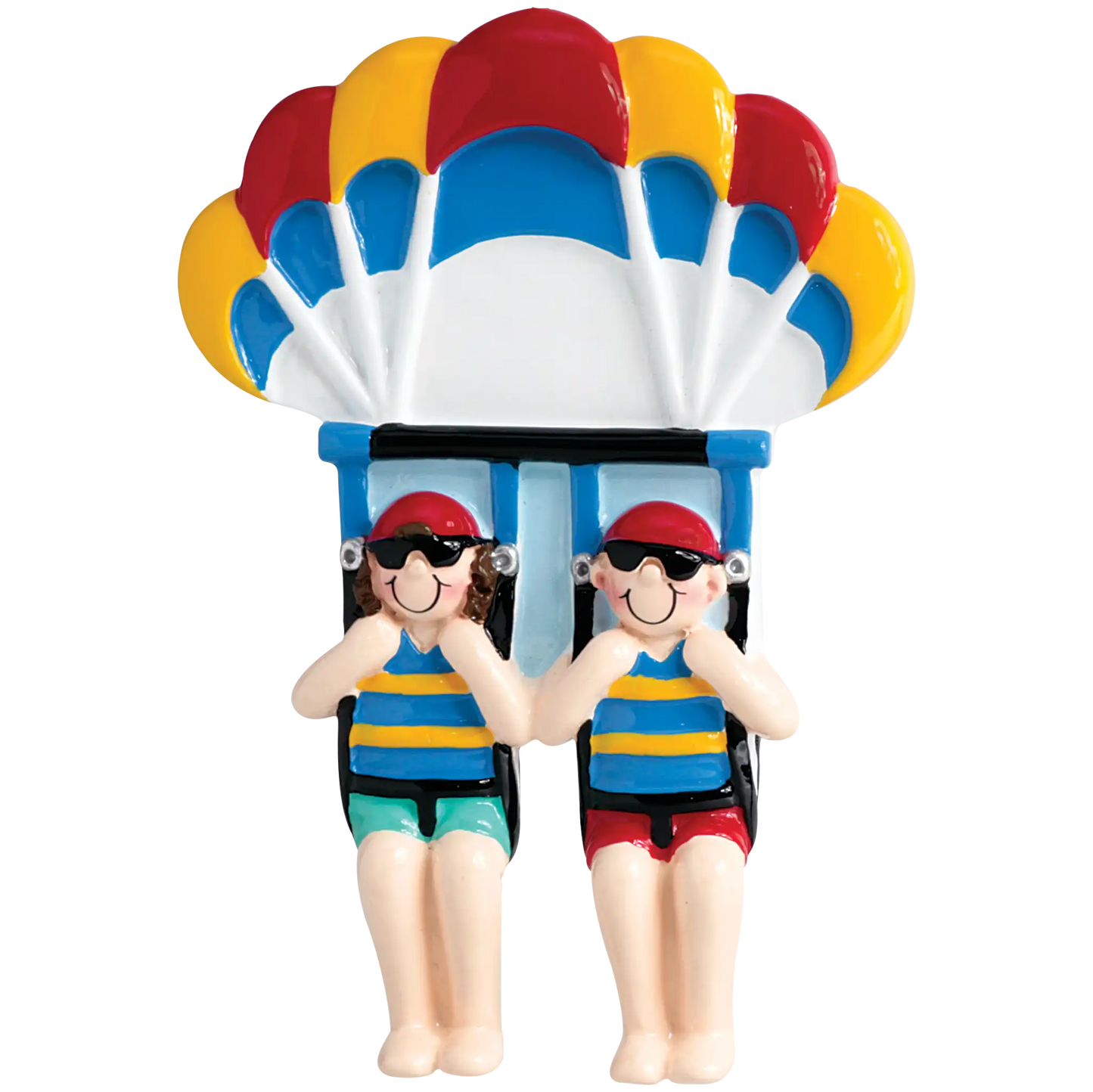 Parasailing Couple Christmas Ornament