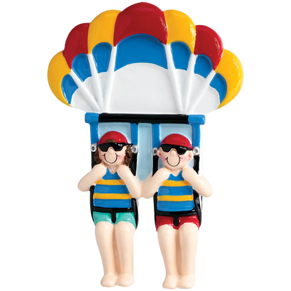 Parasailing Couple Christmas Ornament