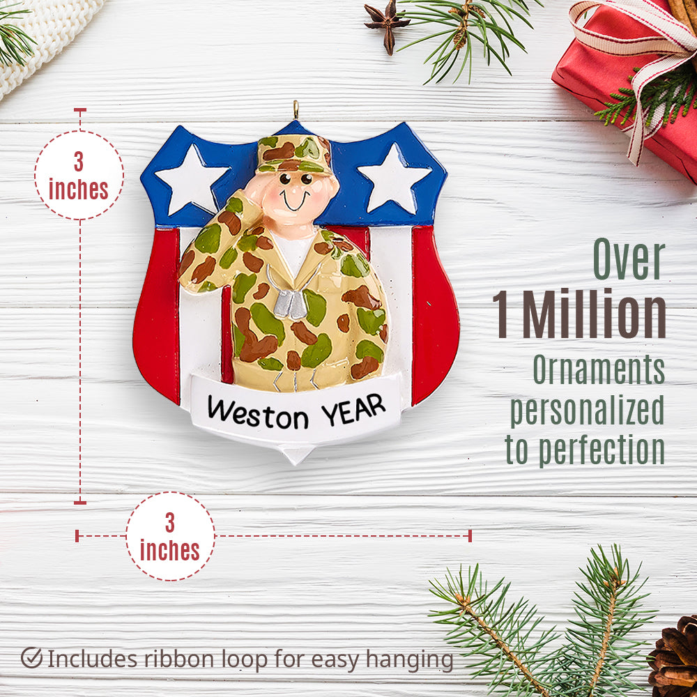 Army USA Christmas Ornament