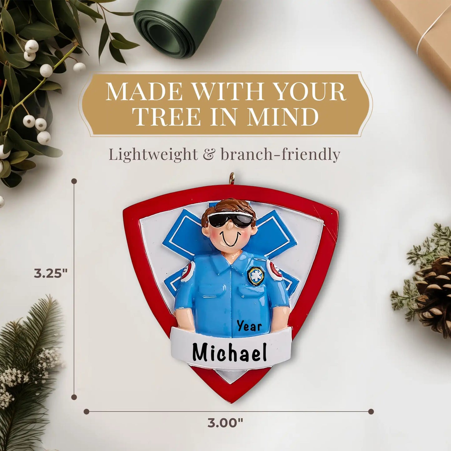 Adorno personalizado de paramédico de EMT