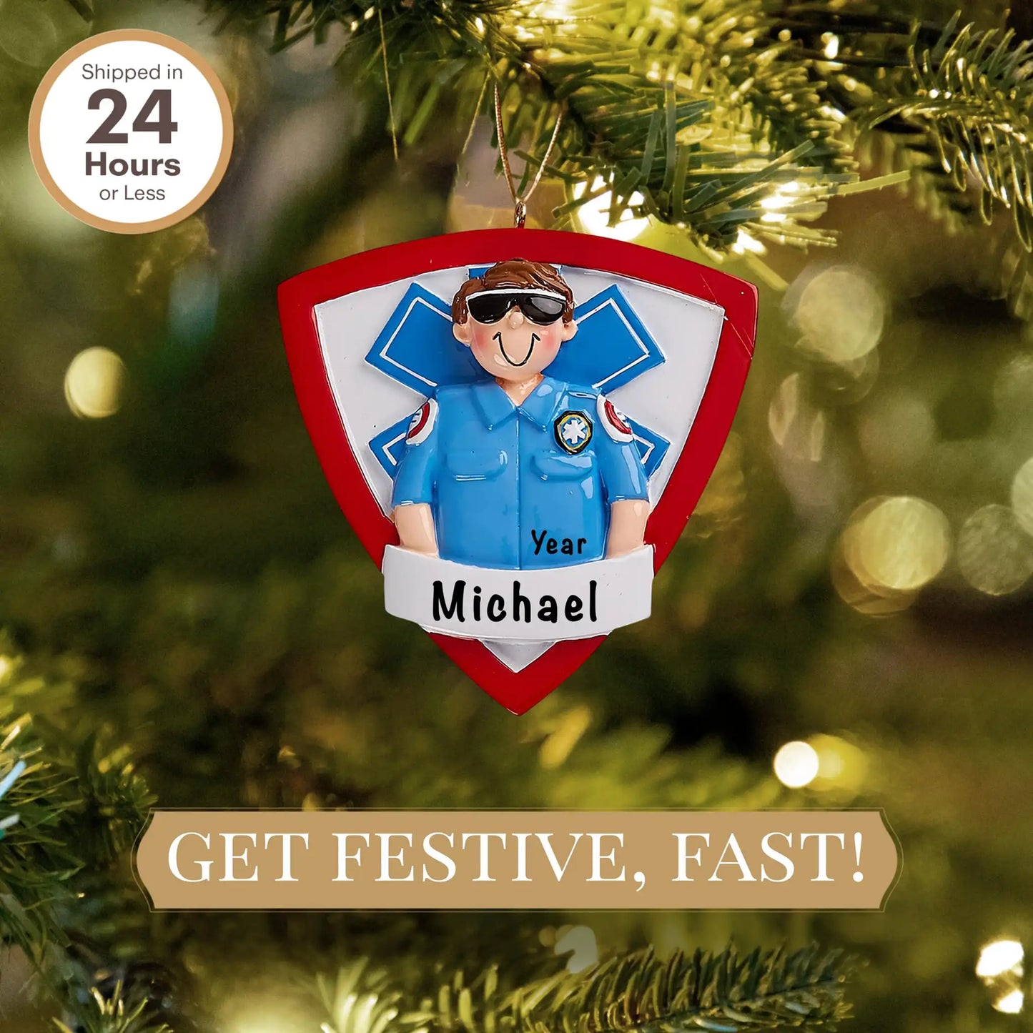 Adorno personalizado de paramédico de EMT