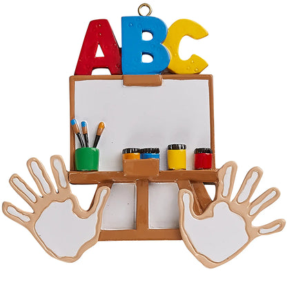 Kindergarten ABC Christmas Ornament