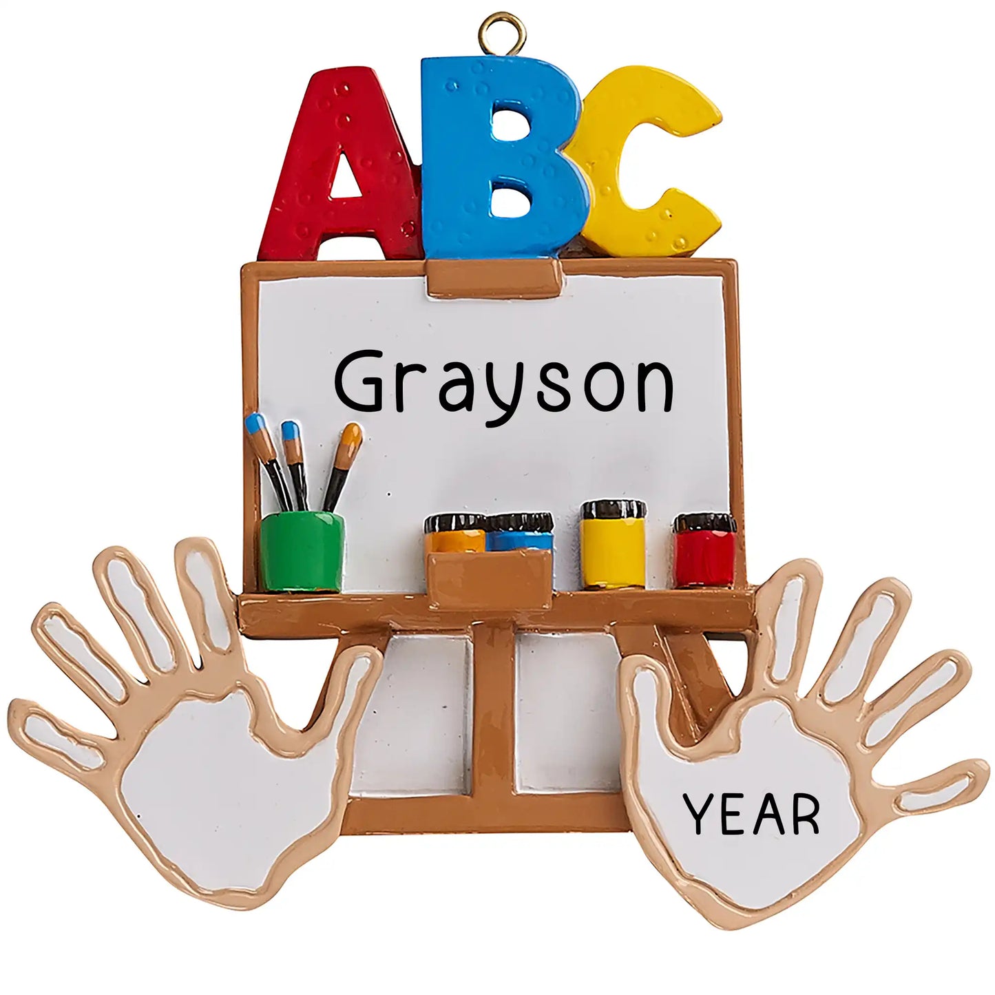 Kindergarten ABC Christmas Ornament