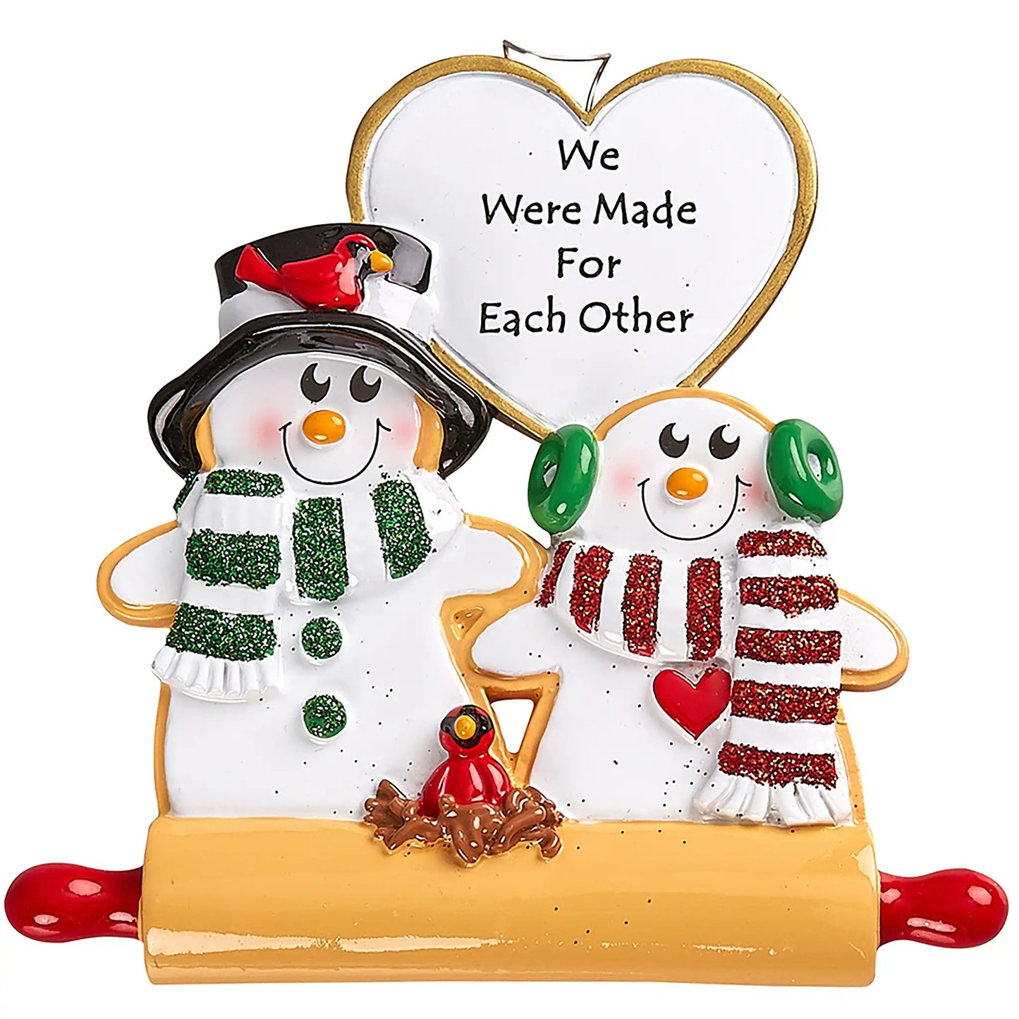 Gingerbread Cookie Couple Christmas Ornament