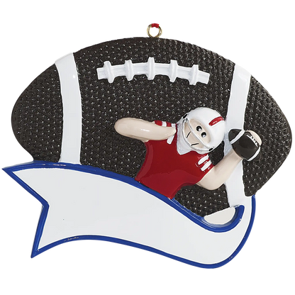 Football Quarterback Christmas Ornament