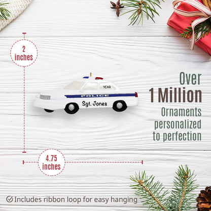 Police Car Christmas Ornament