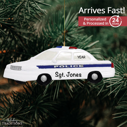 Police Car Christmas Ornament