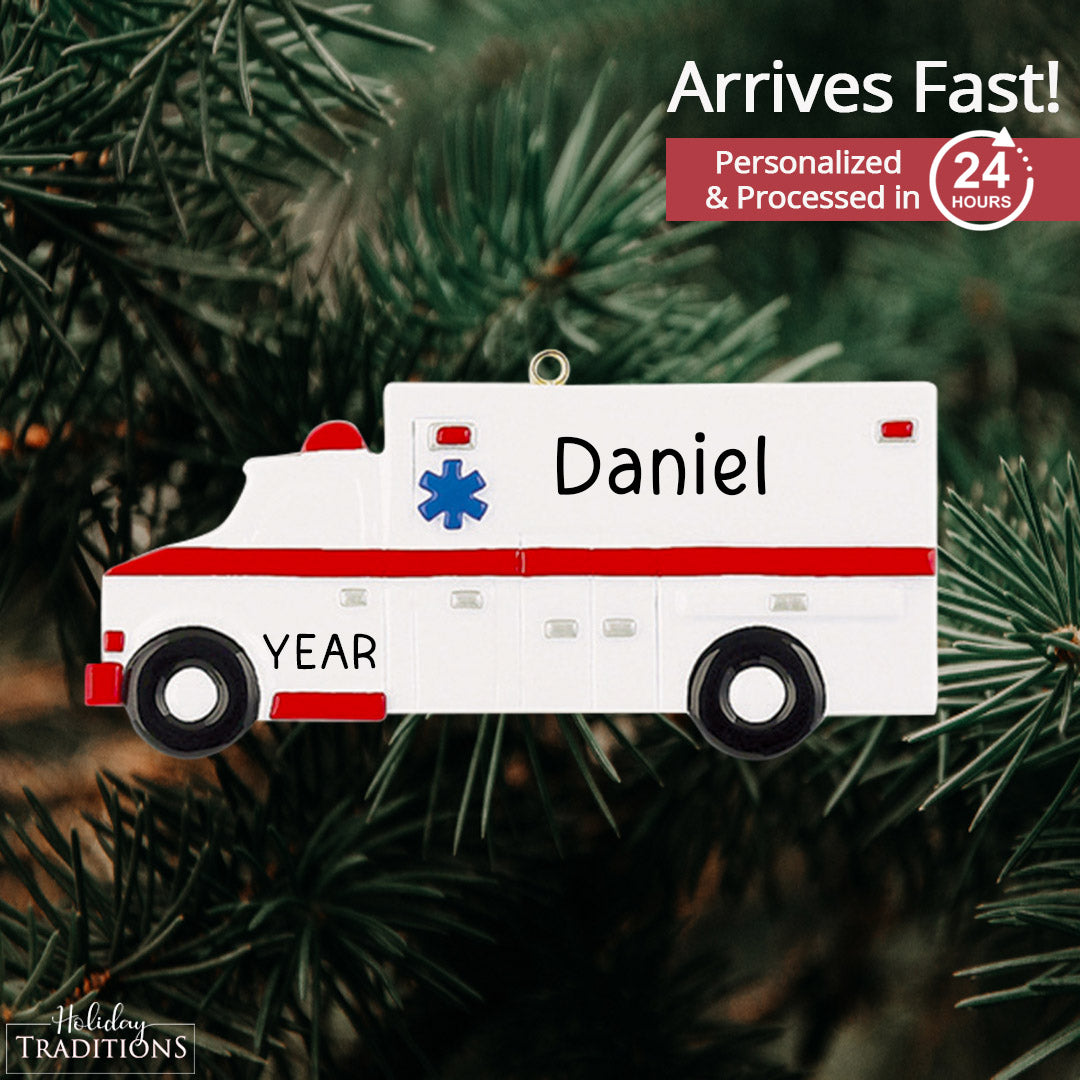 Ambulance Christmas Ornament