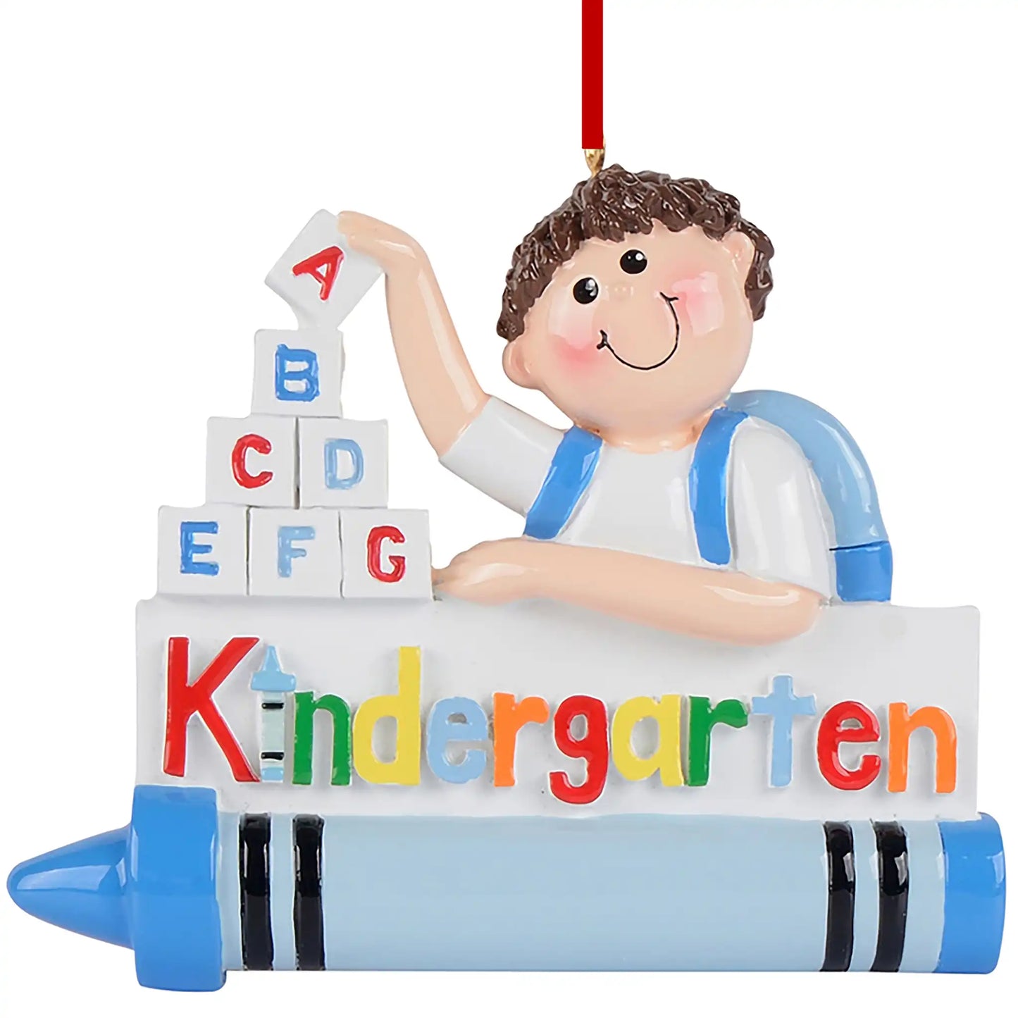 Kindergarten Boy Christmas Ornament