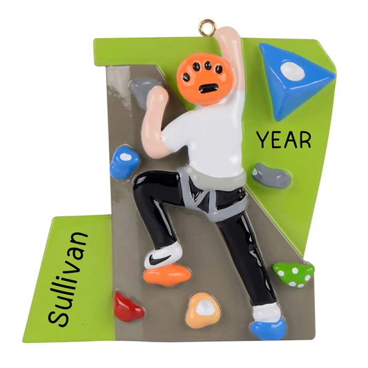 Rock Climbing Christmas Ornament - Guy