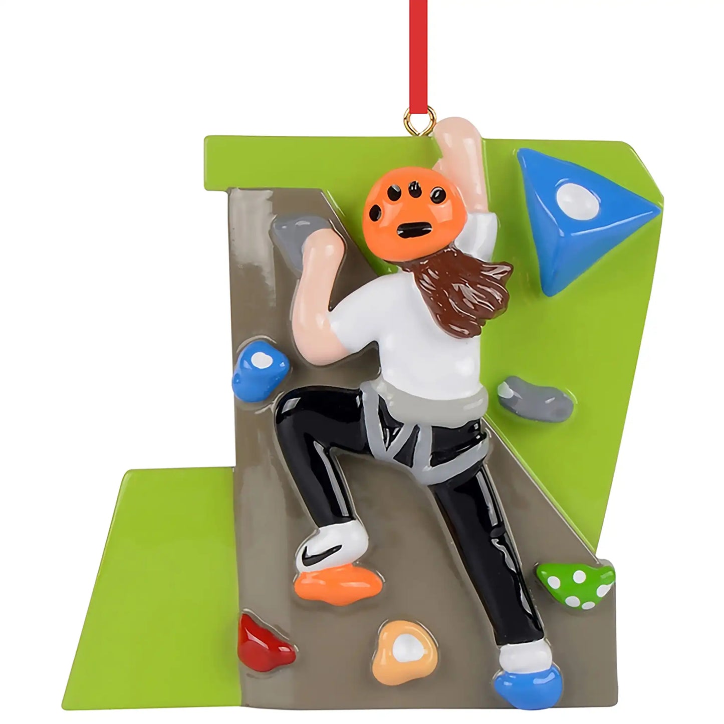 Rock Climbing Christmas Ornament - Girl