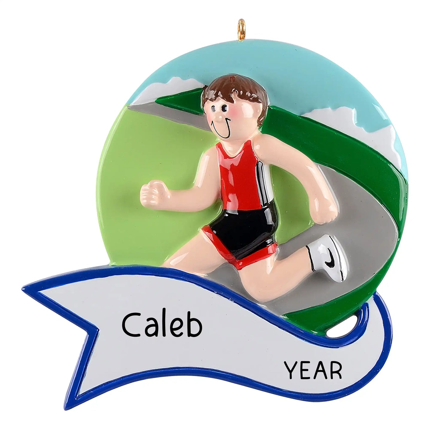 Running Christmas Ornament - Guy