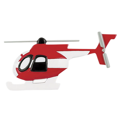 Helicopter Christmas Ornament