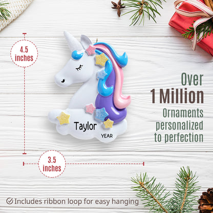 Unicorn Christmas Ornament