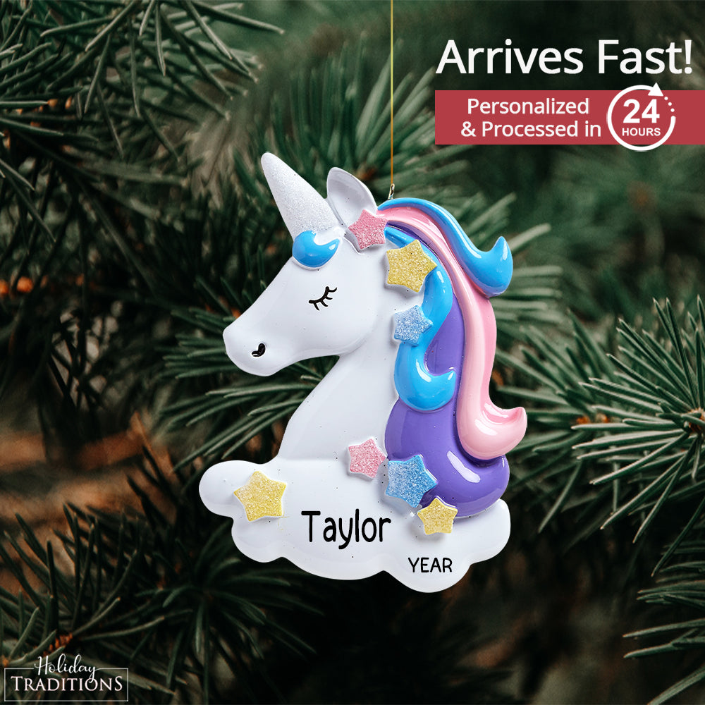 Unicorn Christmas Ornament