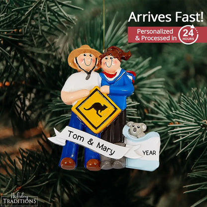 Adorno personalizado "Amor en Australia"