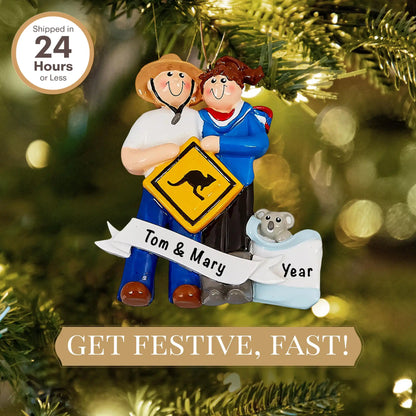 Adorno personalizado "Amor en Australia"